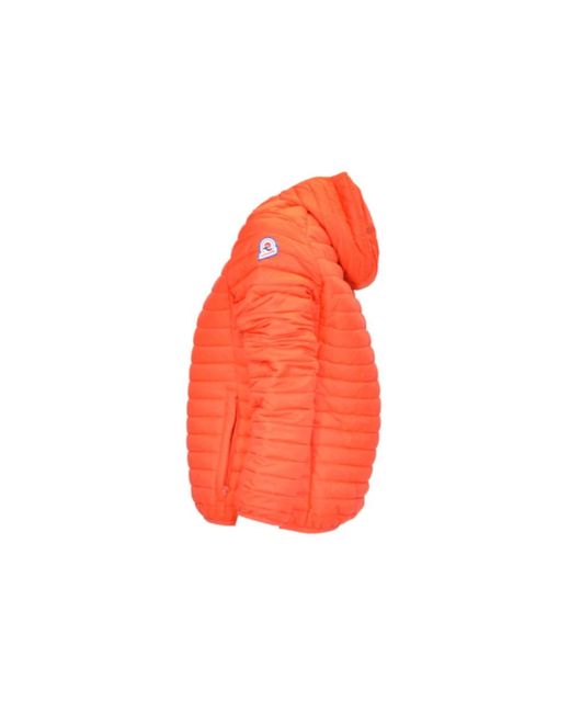 INVICTA WATCH Jassen ,Oranje ,Nylon Lichte Gewatteerde Jas Met Kleuraccent in het Orange