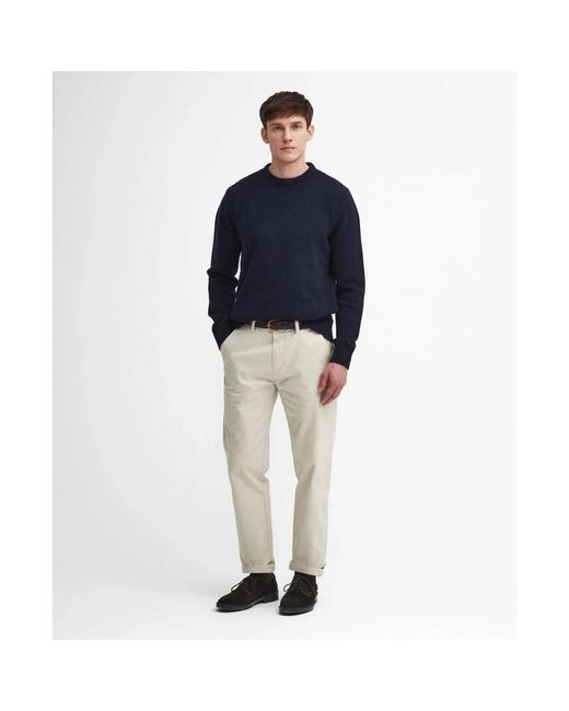 Barbour Blue Round-Neck Knitwear for men
