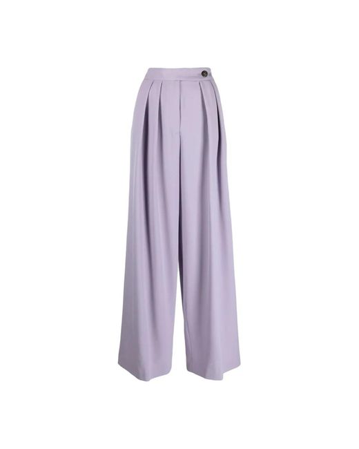 Dries Van Noten Purple Wide Trousers