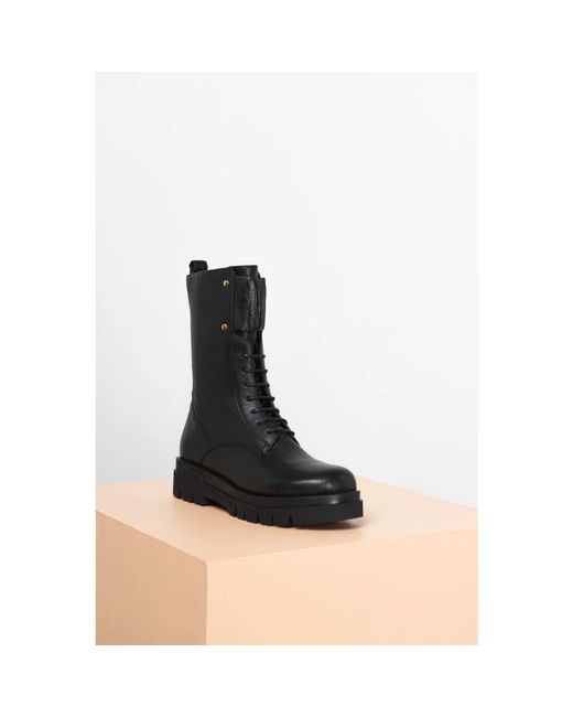 Carmens Black Lace-Up Boots