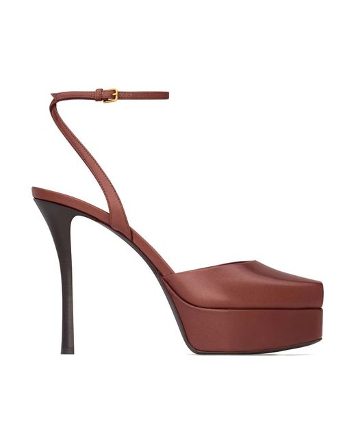 Saint Laurent Brown High Heel Sandals