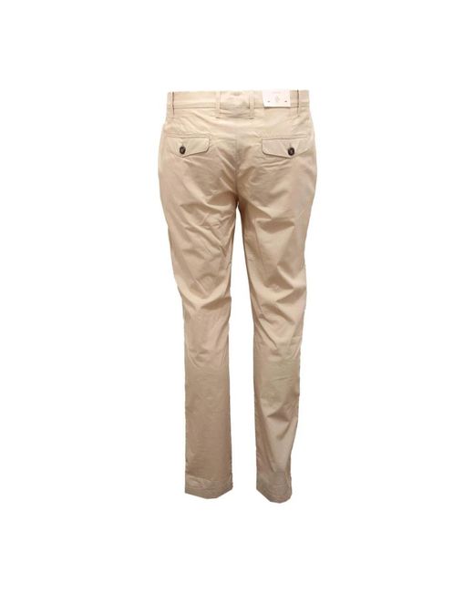 Eleventy Natural Straight Trousers for men