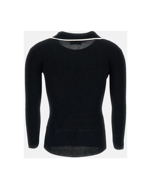 Elisabetta Franchi Black V-Neck Knitwear