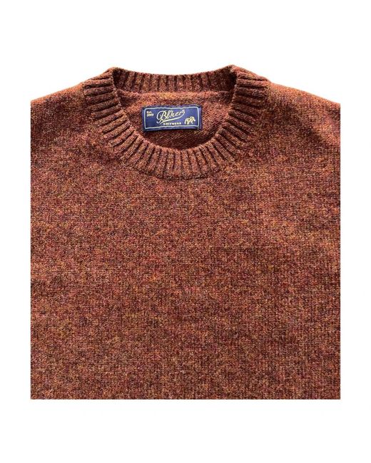 Bl'ker Brown Round-Neck Knitwear for men