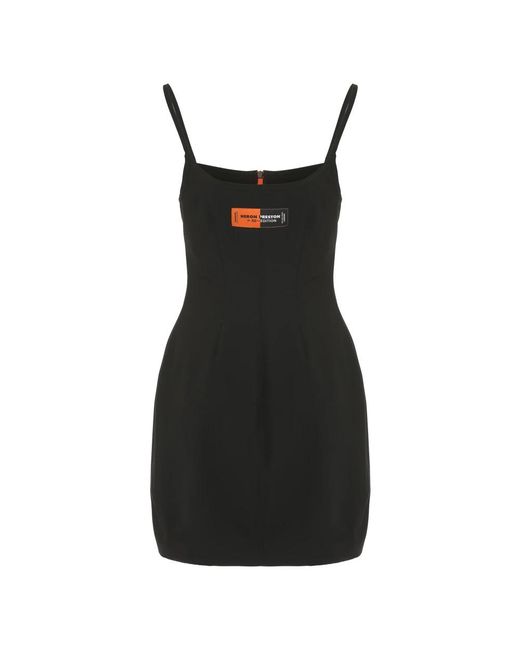 Heron Preston Black Short Dresses