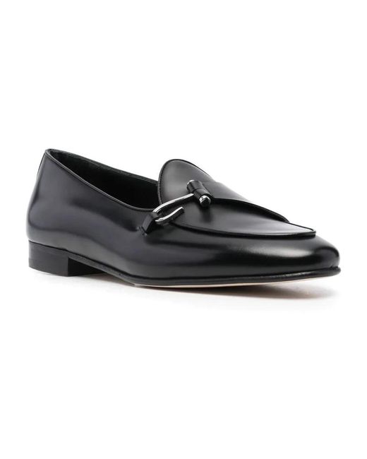Edhen Milano Black Loafers for men
