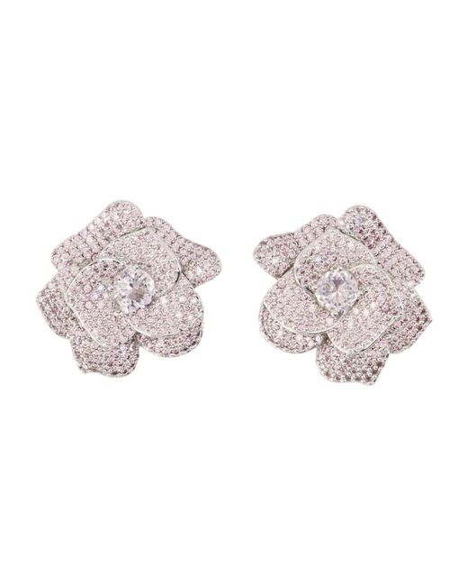 Earrings Self-Portrait de color Pink