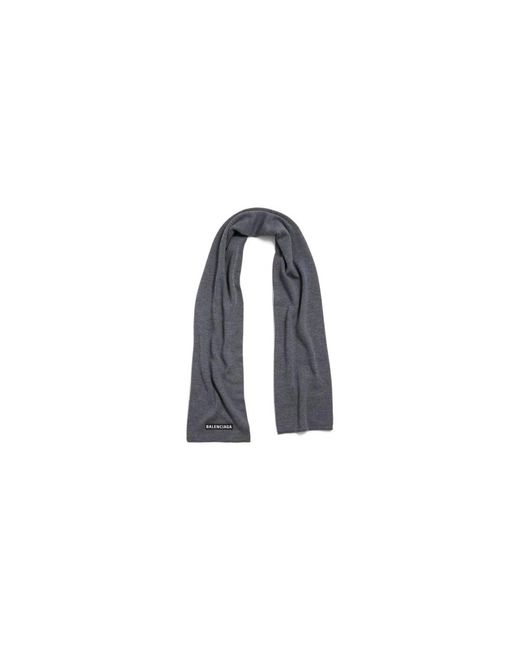 Balenciaga Blue Winter Scarves for men