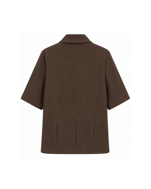 Opal Studio Sassi Blazer Korte Mouw in het Brown