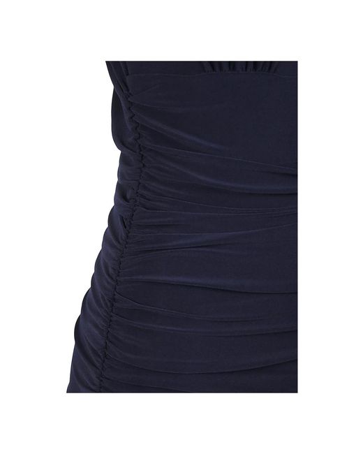 Norma Kamali Jumpsuits & Playsuits ,Blauw ,Polyester Draped Jumpsuit in het Blue