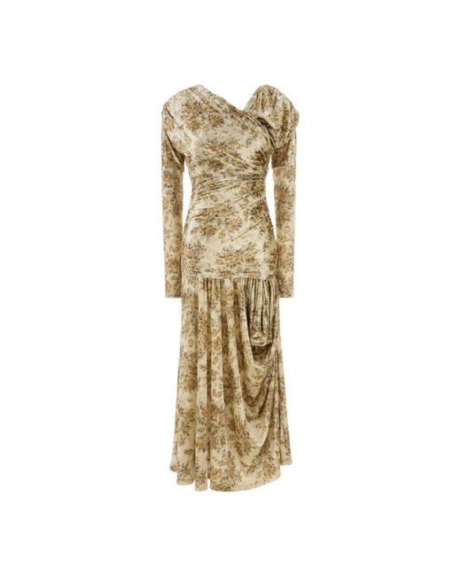ganni gold dress Ganni Pleat-strap Mini Dress