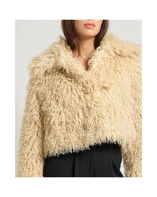 HUGO Faux Fur & Shearling Jackets in het Natural