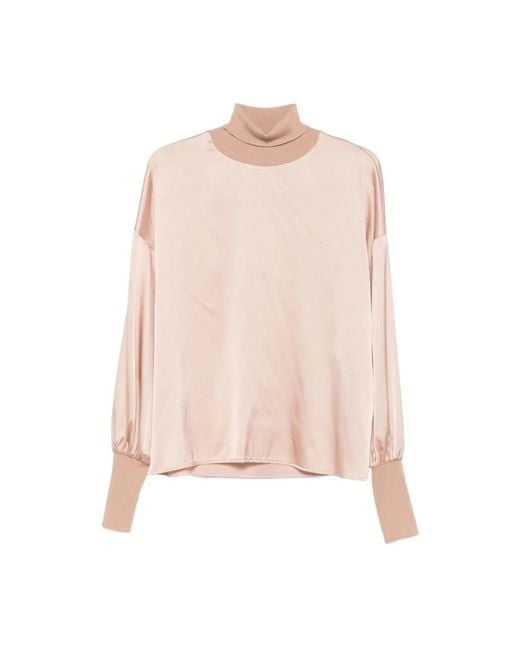 Turtlenecks D.exterior de color Pink