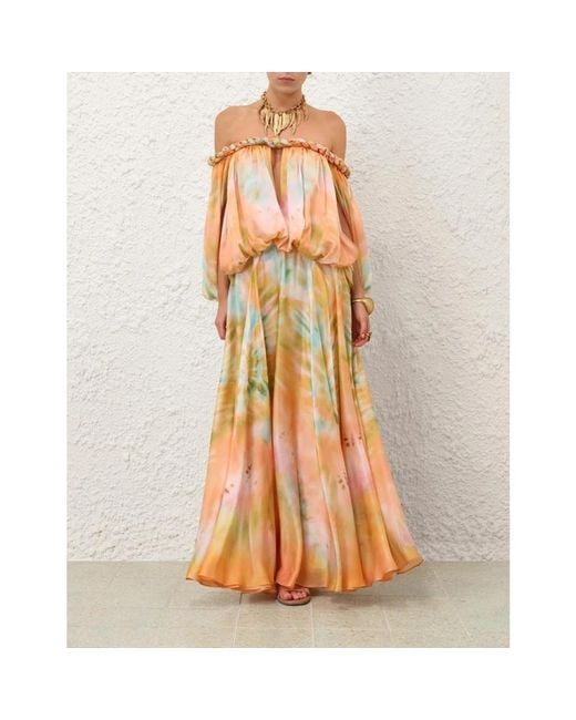 Zimmermann Orange Maxi Dresses