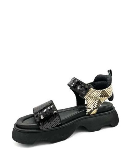 Shoes > sandals > flat sandals Jeannot en coloris Black