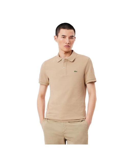 Lacoste Polo Shirts in het Natural voor heren