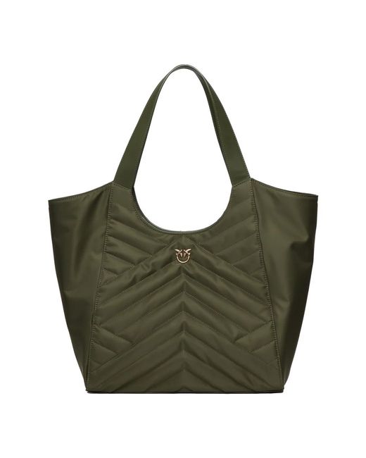 Pinko Tote Bags in Green | Lyst