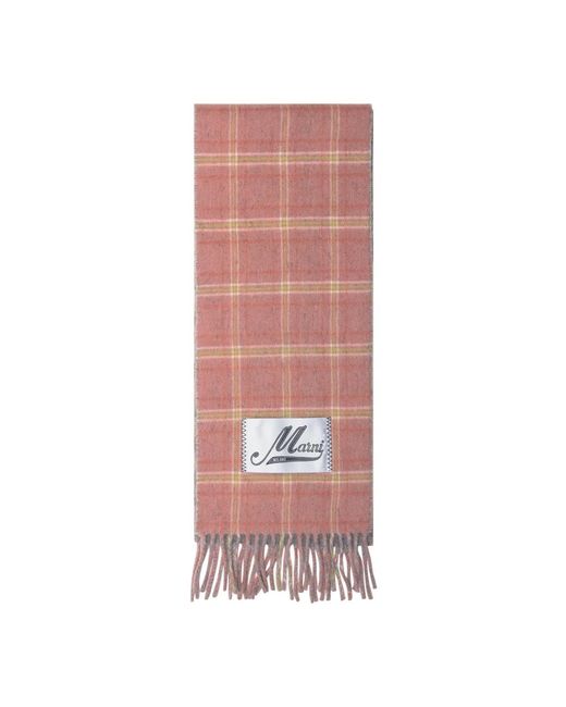 Marni Pink Winter Scarves