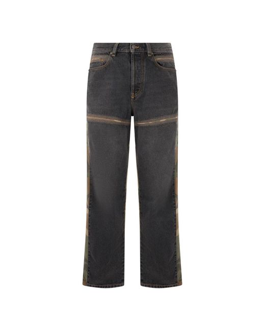 DIESEL Gray Straight Jeans for men
