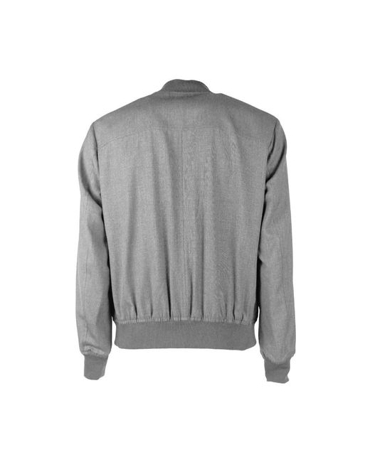 Loro Piana Elegant sporty wool bomber jacket in Gray für Herren