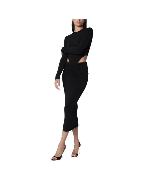 ANDAMANE Black Midi Dresses
