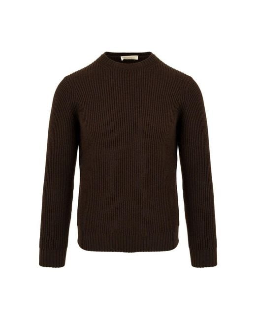 Round-Neck Knitwear FILIPPO DE LAURENTIIS pour homme en coloris Brown