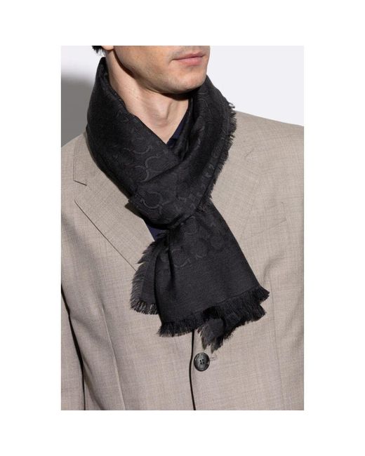 Silky Scarves di Ferragamo in Black da Uomo