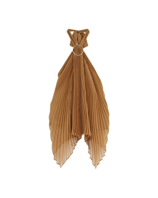 Max Mara Brown Sleeveless Tops