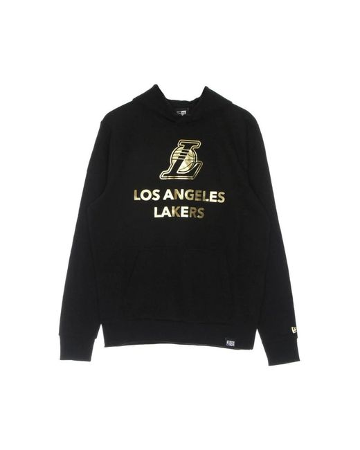 KTZ Hoodies & Sweatvesten ,Zwart ,Katoen Nba Zwart Goud Hoodie Lakers in het Black voor heren