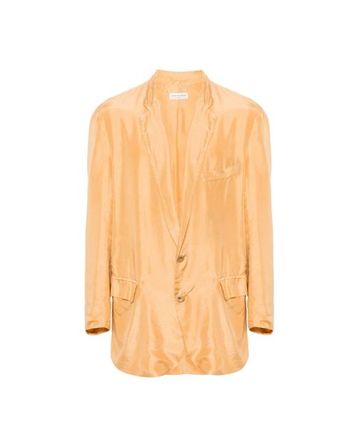 Elegante blunt giacca per uomo di Dries Van Noten in Orange da Uomo