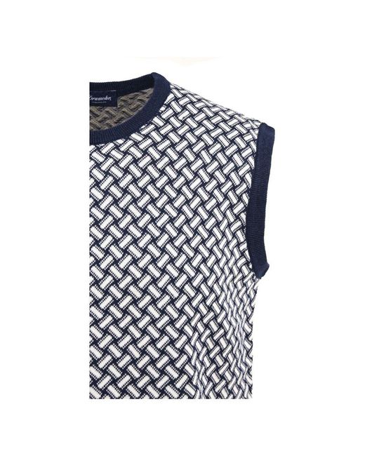 Drumohr Blaue pullover in Black für Herren