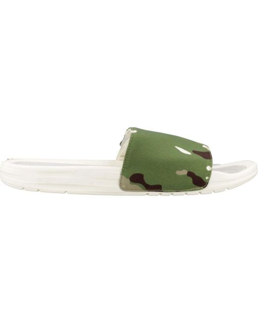 HeyDude Phoenix camo sliders in Green für Herren