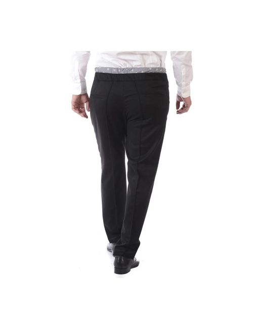 Daniele Alessandrini Black Suit Trousers for men