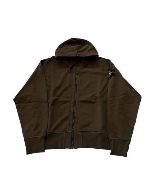 Stone Island Green Zip-Throughs for men