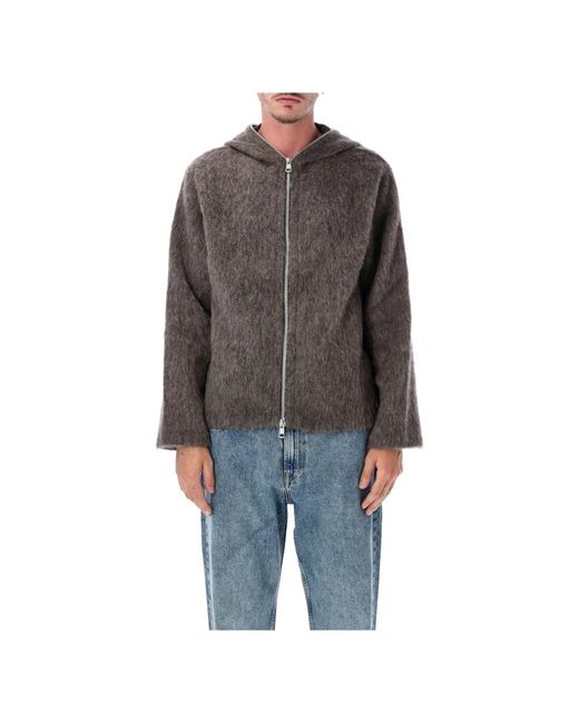Our Legacy Gray Zip-Throughs for men