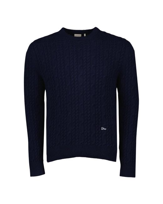 Dior Blue Cashmere Knitwear for men