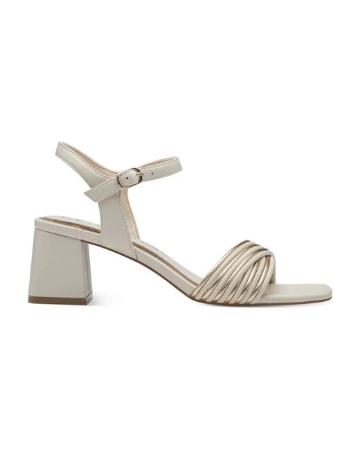 Marco Tozzi Metallic Flache Sandalen Für Frauen