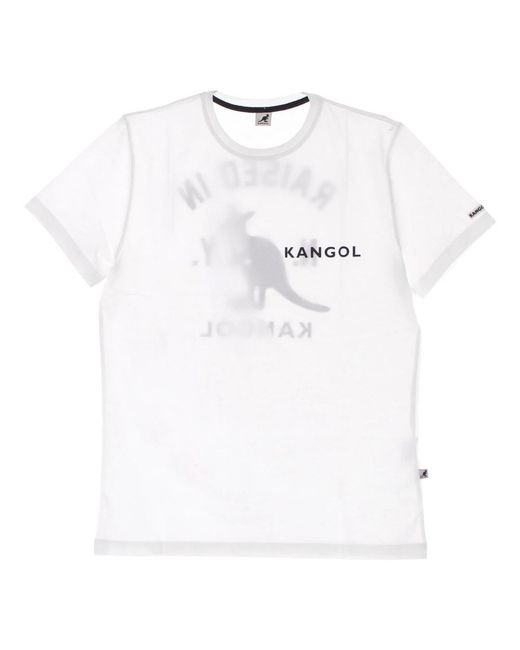 Kangol Tops ,Wit ,Katoen Heritage Basic Tee Off T-Shirt in het White voor heren