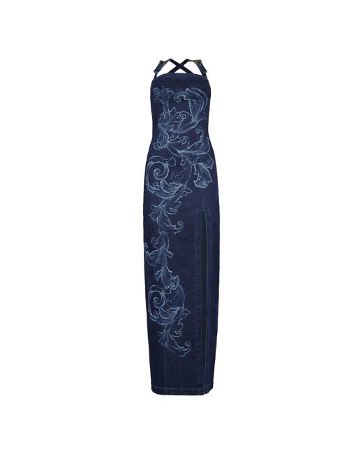 Versace Jeans Couture Blue Maxi Dresses