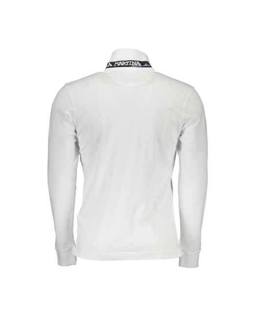 La Martina Besticktes slim fit polo shirt in White für Herren