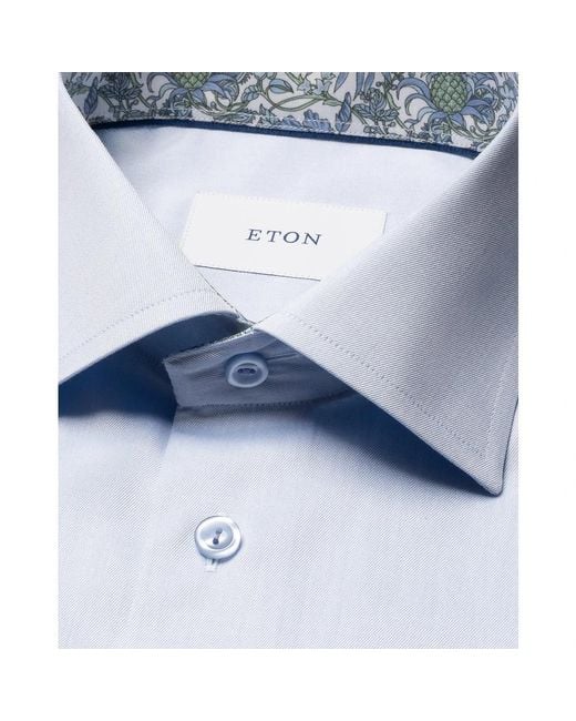 Eton of Sweden Blue Formal Shirts for men