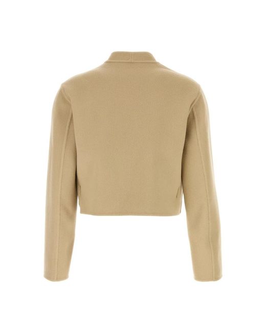 Del Core Cropped Boxy Jacket in het Natural