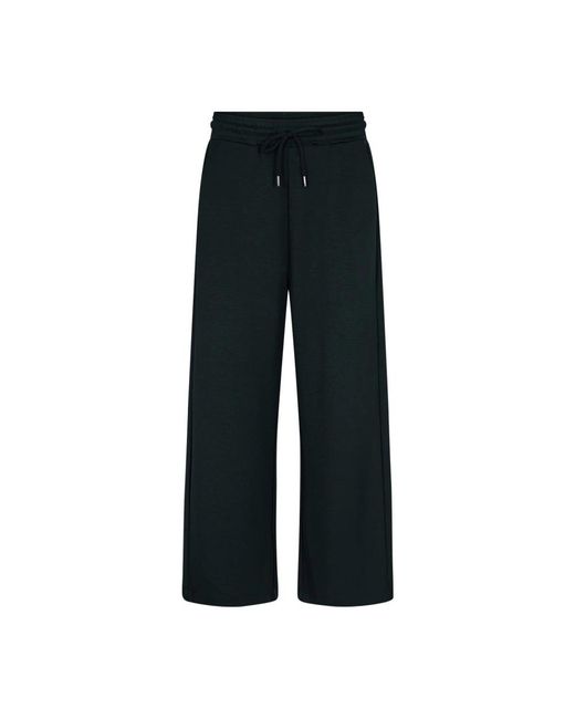 Soya Concept Black Bequeme Schwarze Hose Mit Elastischem Bund