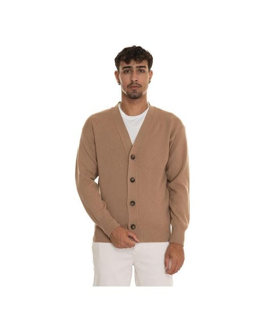 Gran Sasso Brown Cardigans for men