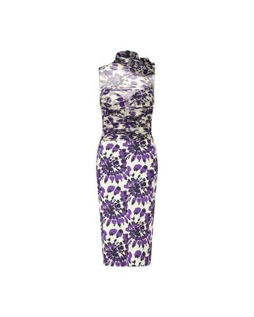 Chiara Boni Purple Midi Dresses