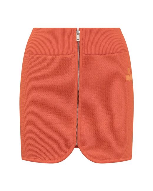 Isabel Marant Olgane Mini Rok in het Orange
