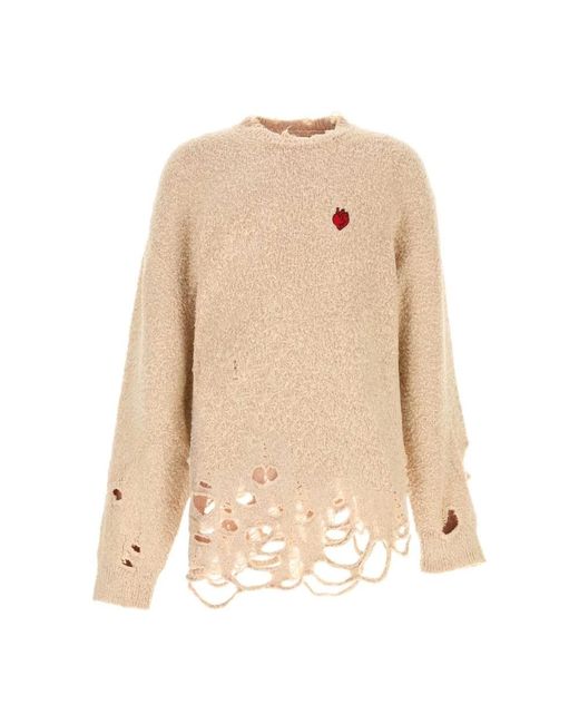 Doublet Natural Round-Neck Knitwear for men