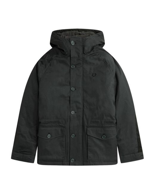 Fred Perry Black Winter Jackets for men