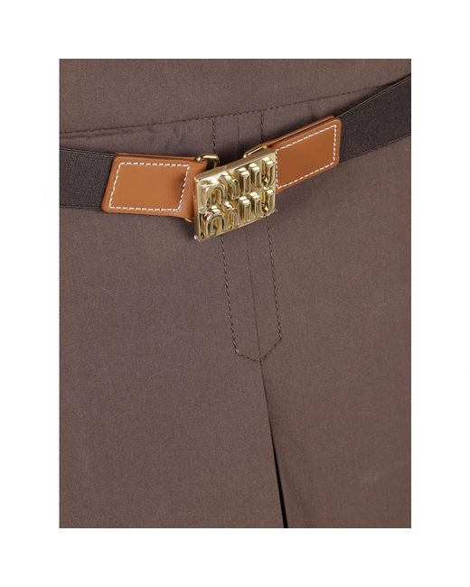 Miu Miu Brown Short Skirts