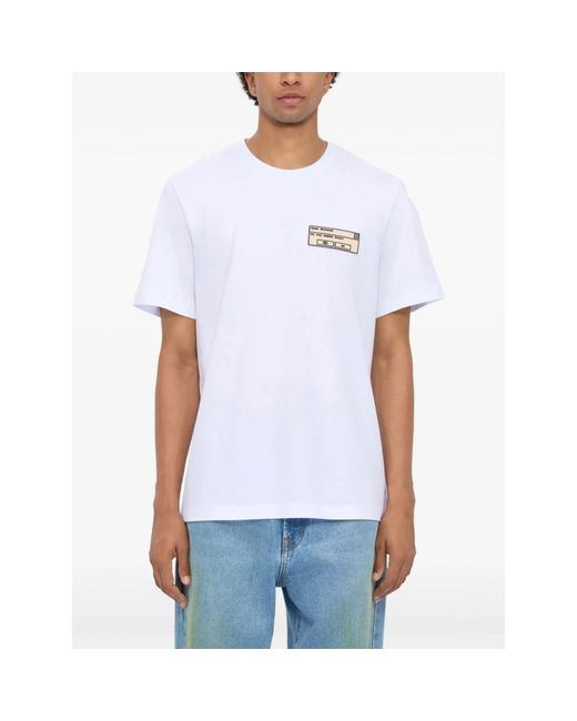 MSGM White T-Shirts for men